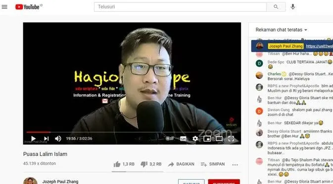 PBNU: Tangkap Youtuber Jozeph Paul Zhang yang Diduga Menista Agama