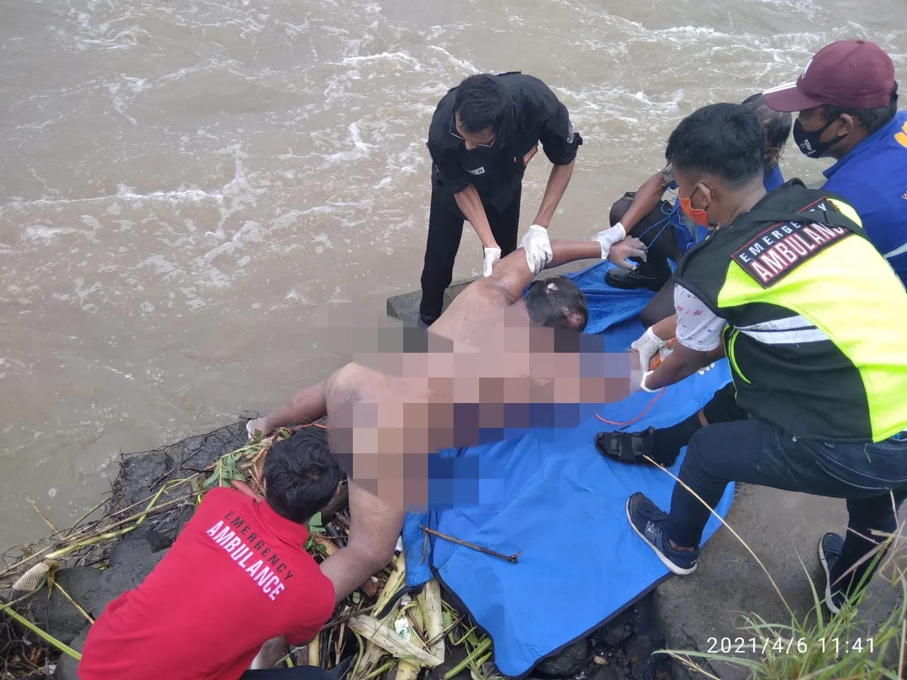 Mayat Tanpa Identitas Mengapung di Bendungan Sungai Brantas