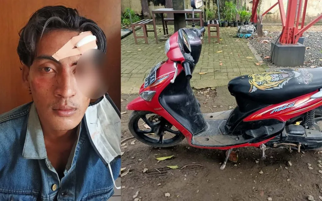 Mampir ke Warung Korban Karena Kehausan, Maling Motor Dihajar Masa
