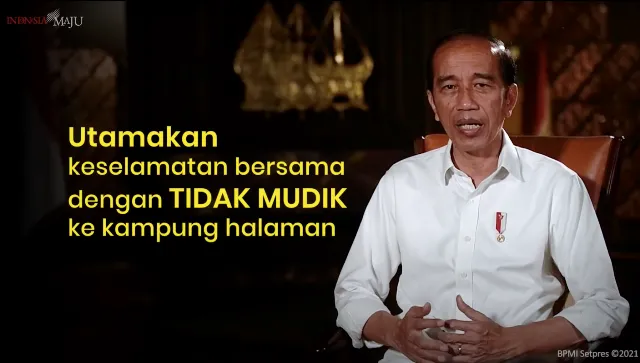 Kekeuh Larang Mudik Lebaran, Begini Dua Alasan menurut Presiden Jokowi