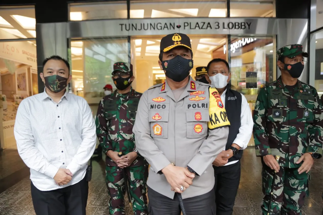 Idul Fitri, Kapolda Pantau Prokes di Tunjungan Plaza