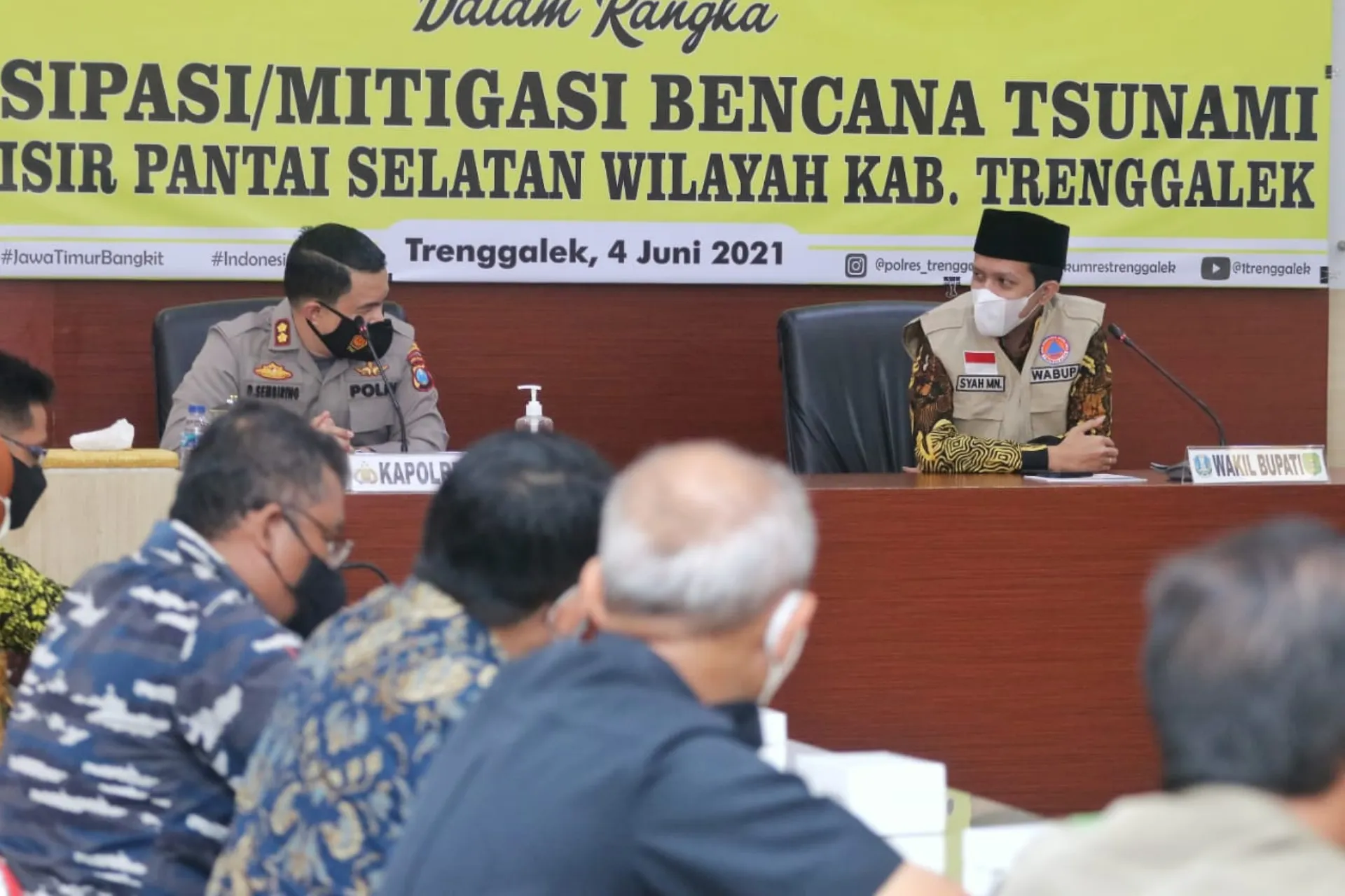 Isu Tsunami Ancam Trenggalek, Forkopimda Gelar Rapat