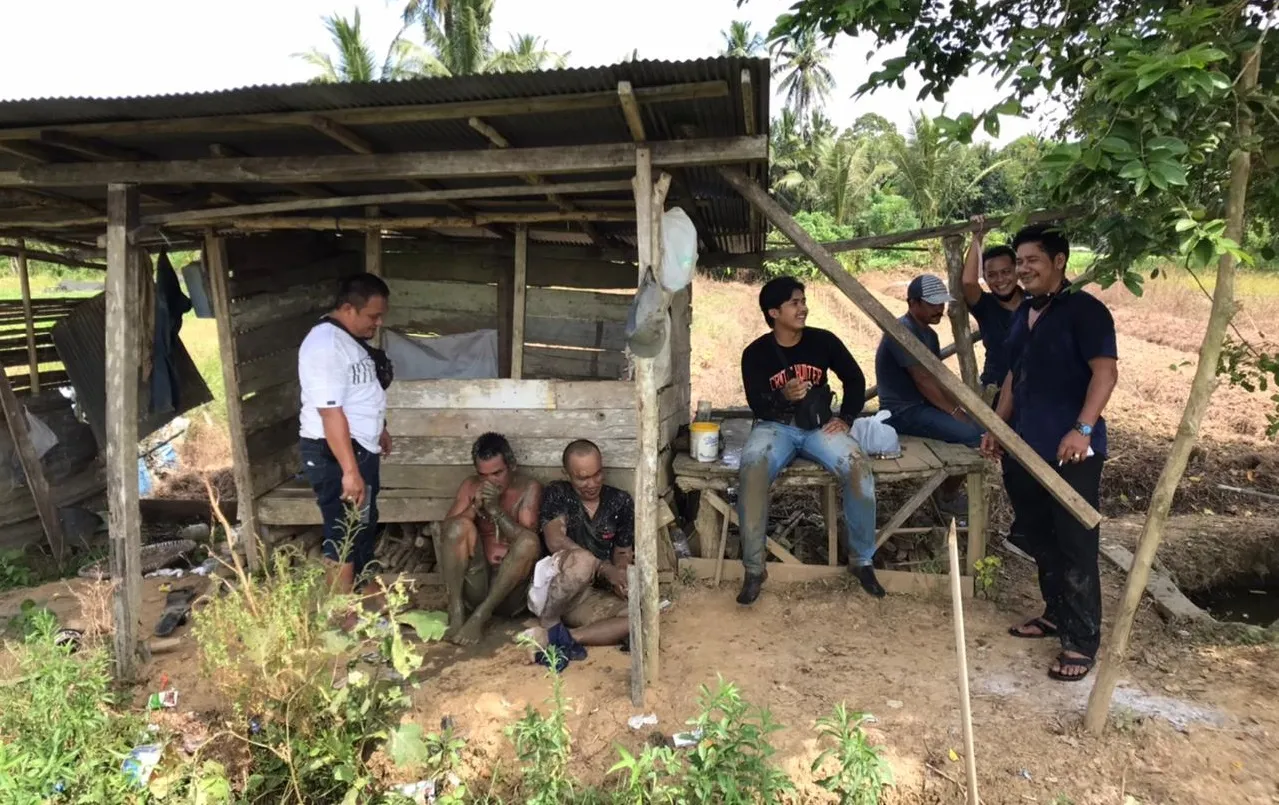 Edarkan Sabu di Tengah Sawah, Empat Pengedar Diringkus Polisi
