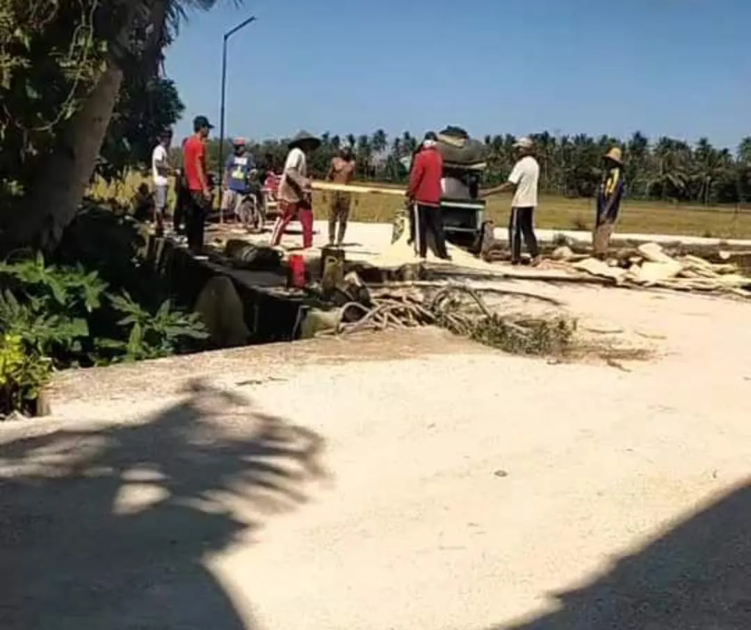 Mantap! Pasca Viral, Warga Bilis-Bilis, Kangean, Sumenep, Gotong Royong Perbaiki Jembatan