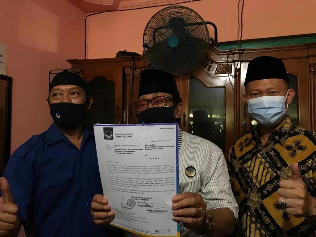 Partai NasDem Rekom Panhis Lawan Gatut Sunu dalam Bursa Wakil Bupati Tulungagung
