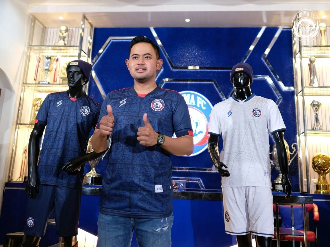 Arema FC Luncurkan Jersey Home Liga 1 Musim 2021, Usung Desain Kejayaan Nusantara dengan Relief Candi