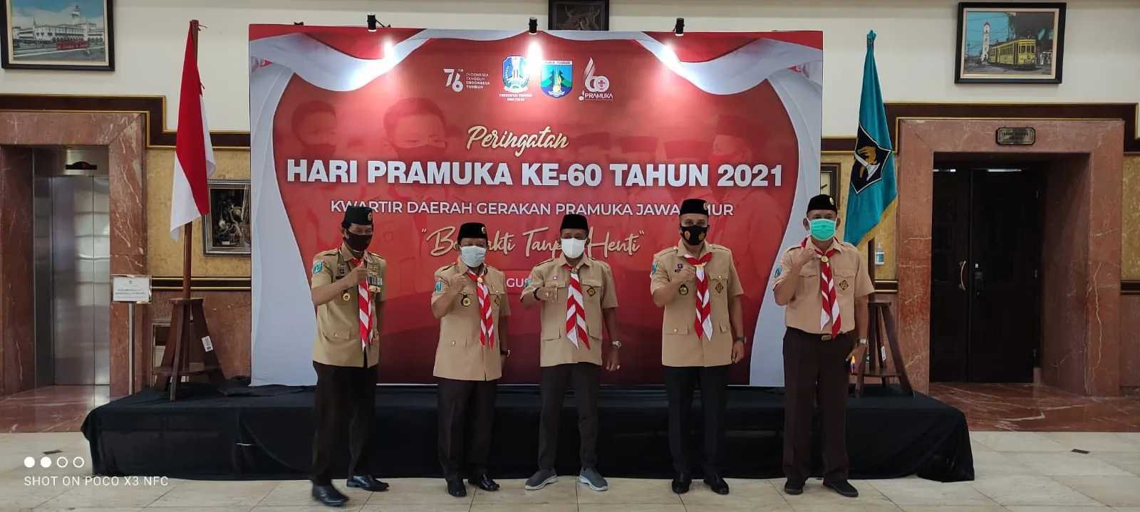 Rangkaian HUT ke-60 Pramuka, Kwarcab Surabaya Gelar Doa Bersama Lintas Agama, Donor Darah hingga Vaksinasi