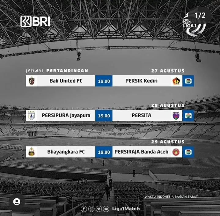 Jadwal Kick Off Laga Pembuka BRI Liga 1 2021/2022, Bali United vs Persik dan Dua Pertandingan Lainnya