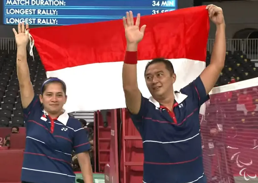Hary/Leani Sumbang Medali Emas Kedua bagi Indonesia di Paralimpiade Tokyo 2020