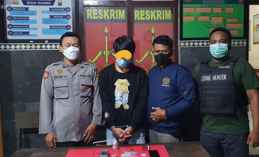 Unit Reskrim Polsek Mojowarno Polres Jombang Ringkus Pengedar Narkoba