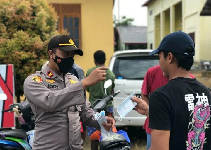 Melihat Kiat Polsek Angsana Tekan Sebaran Covid-19 di Tanah Bumbu