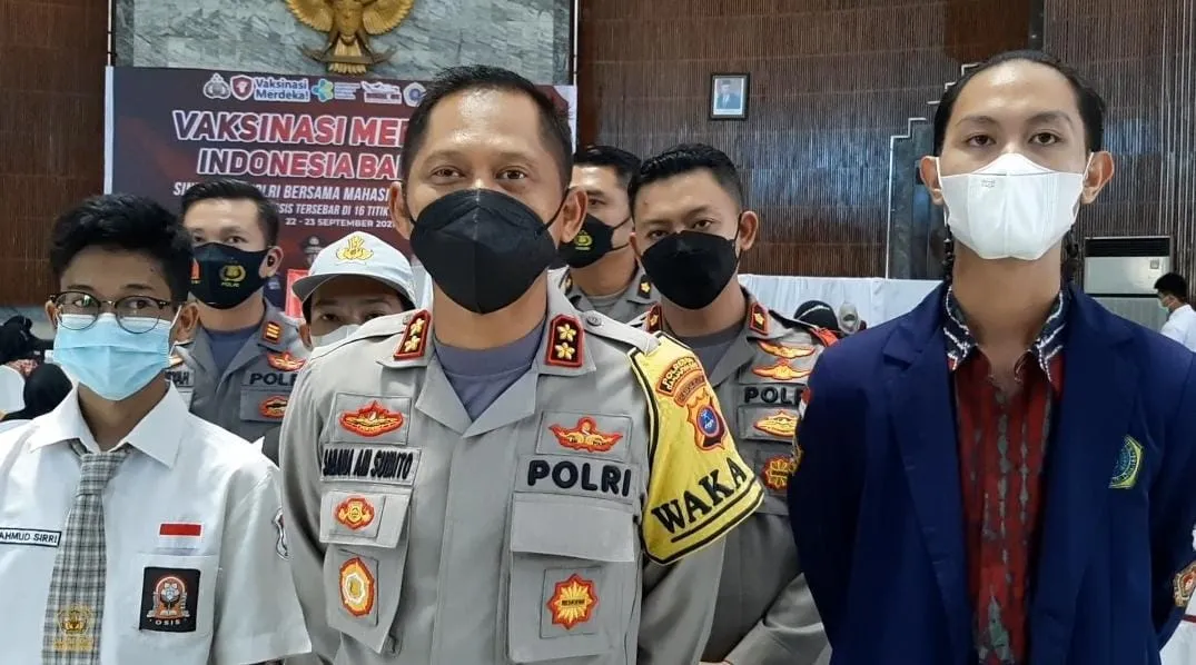 Serbuan Vaksinasi di Kota Banjarmasin Sasar Pelajar, Wakapolresta AKBP Sabana: Persiapan PTM