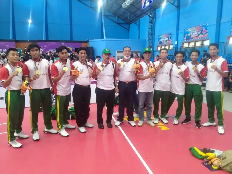 PON XX Papua: Tim Sepak Takraw Jatim Sumbang Medali Emas Pertama