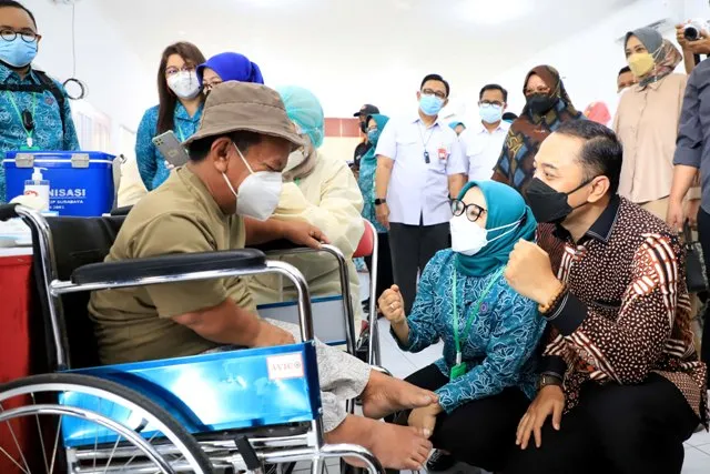Sasar 901 Orang, Pemkot Surabaya bersama TP PKK Gelar Gebyar Vaksin Disabilitas