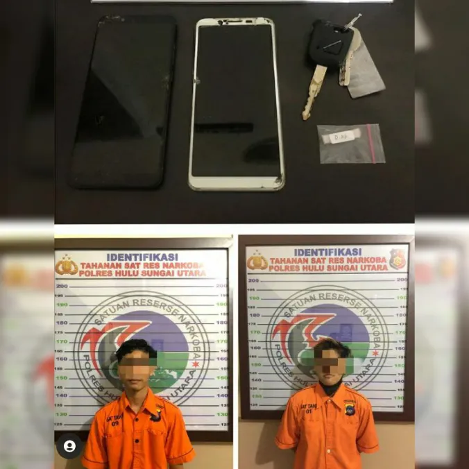 Keburu Dicokok Polisi, Dua Sahabat Karib di HSU Gagal Pesta Sabu