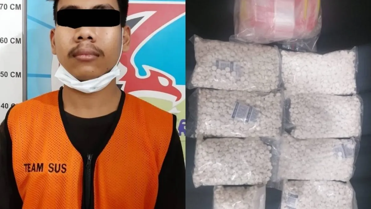 Pria yang Indekos di Mulyorejo Surabaya Ini Simpan Ribuan Pil Koplo di Kamar Kosnya