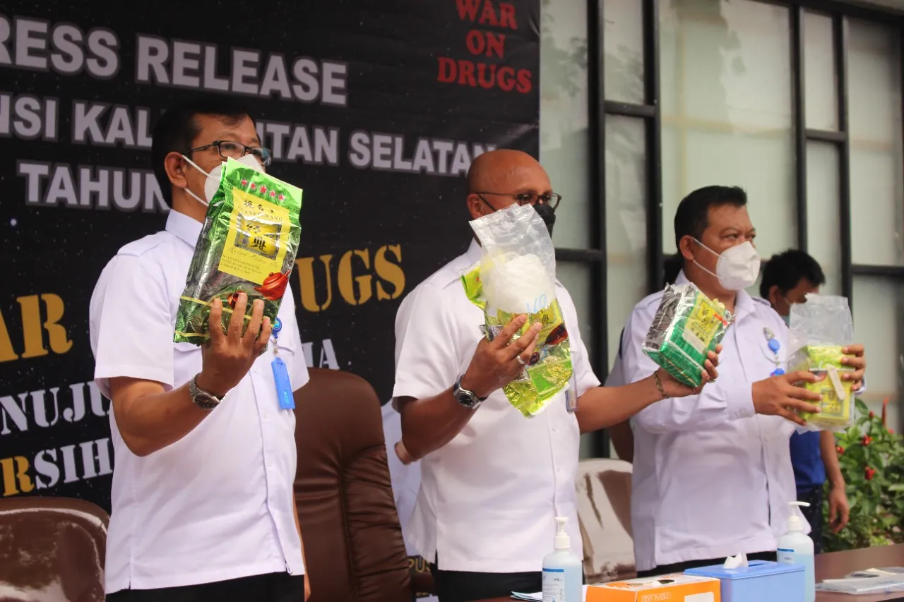 BNNP Kalsel Gagalkan Penyelundupan 4 Kg Sabu Jaringan Lapas