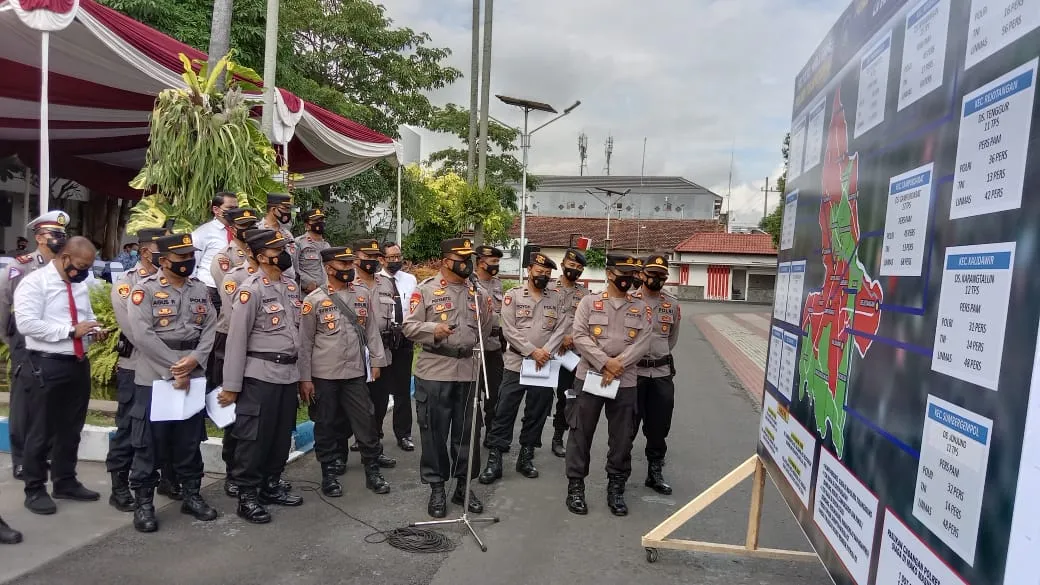 1.300 Personil mulai Bergeser Amankan Pilkades Serentak di Tulungagung