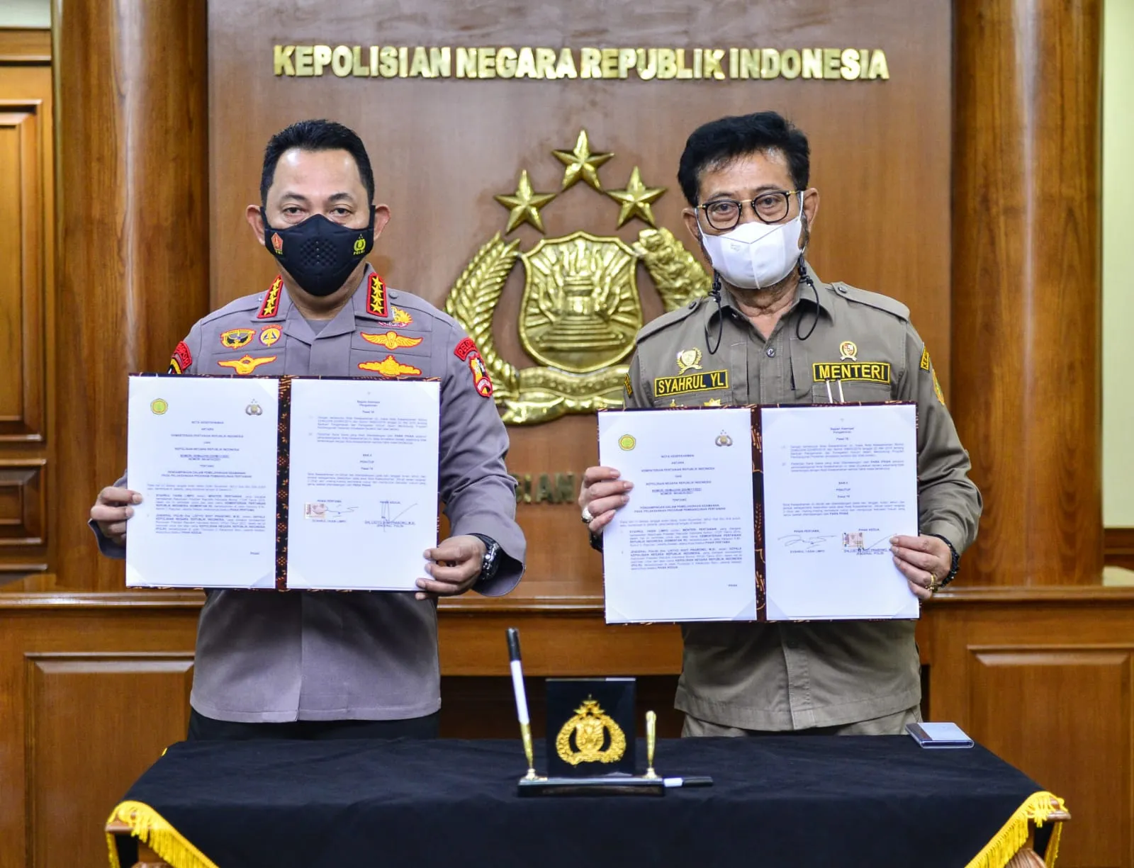 Polri dan Kementan Bekerjasama Perkokoh Ketahanan Pangan Nasional