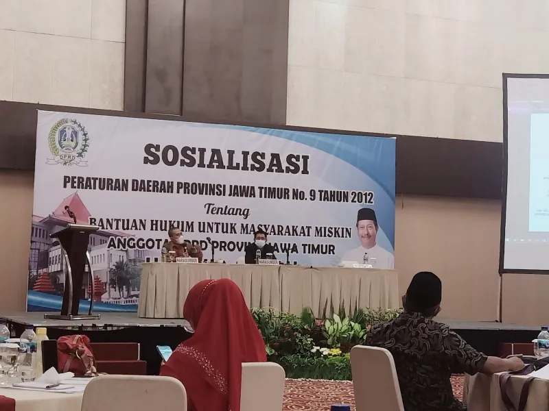 DPRD Jatim Sosialisasi Perda Bantuan Hukum Gratis kepada Masyarakat Miskin