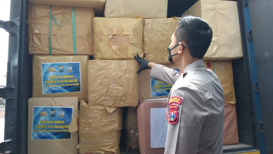 Polres Tulungagung Kirim Bantuan Ke Lumajang