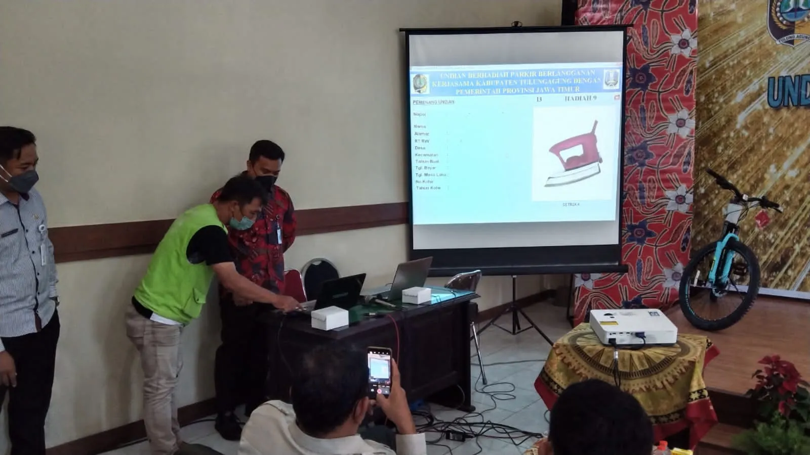 Gebyar Undian Parkir Berlangganan Kabupaten Tulungagung, Berhadiah Motor