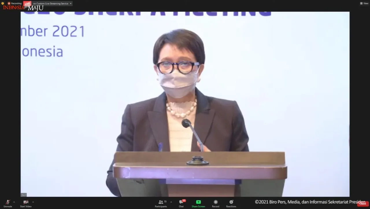 Menlu Retno Marsudi: G20 harus jadi Katalis Pemulihan Ekonomi Global