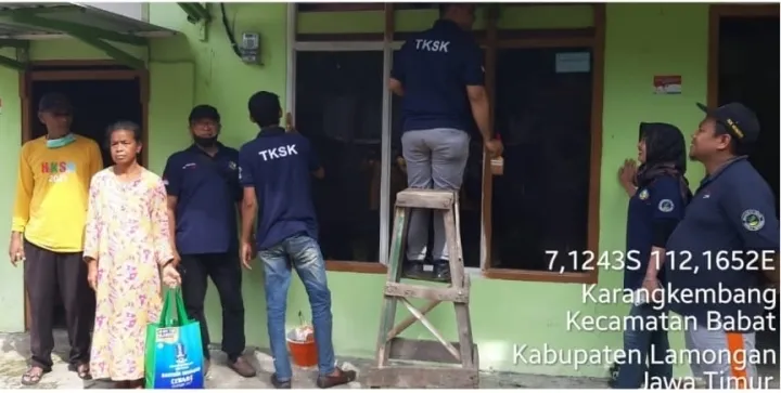 Hari Kesetiakawanan Sosial Nasional Tahun 2021, Puluhan Rumah Tak Layak Huni Dilakukan Pengecatan