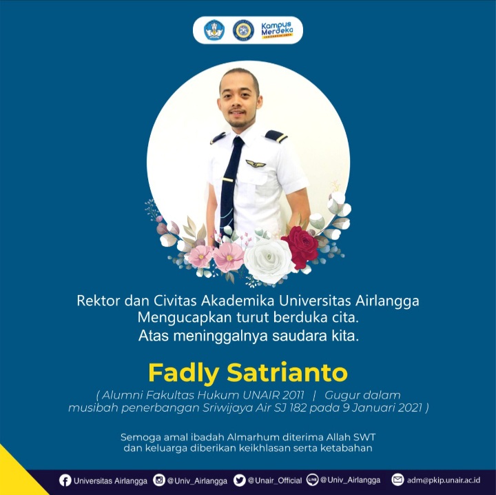 Foto tangkapan layar Fadly Satrianto, alumnus Unair.