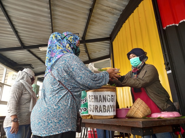 Salah satu UMKM yang ikut dalam acara Sarapan Pagi Kaza Mall Surabaya.