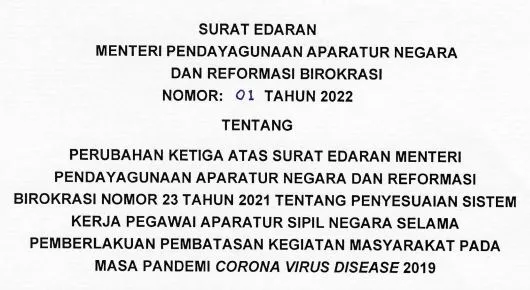 Menteri PANRB Terbitkan Aturan Baru Sistem Kerja ASN di Masa Pandemi