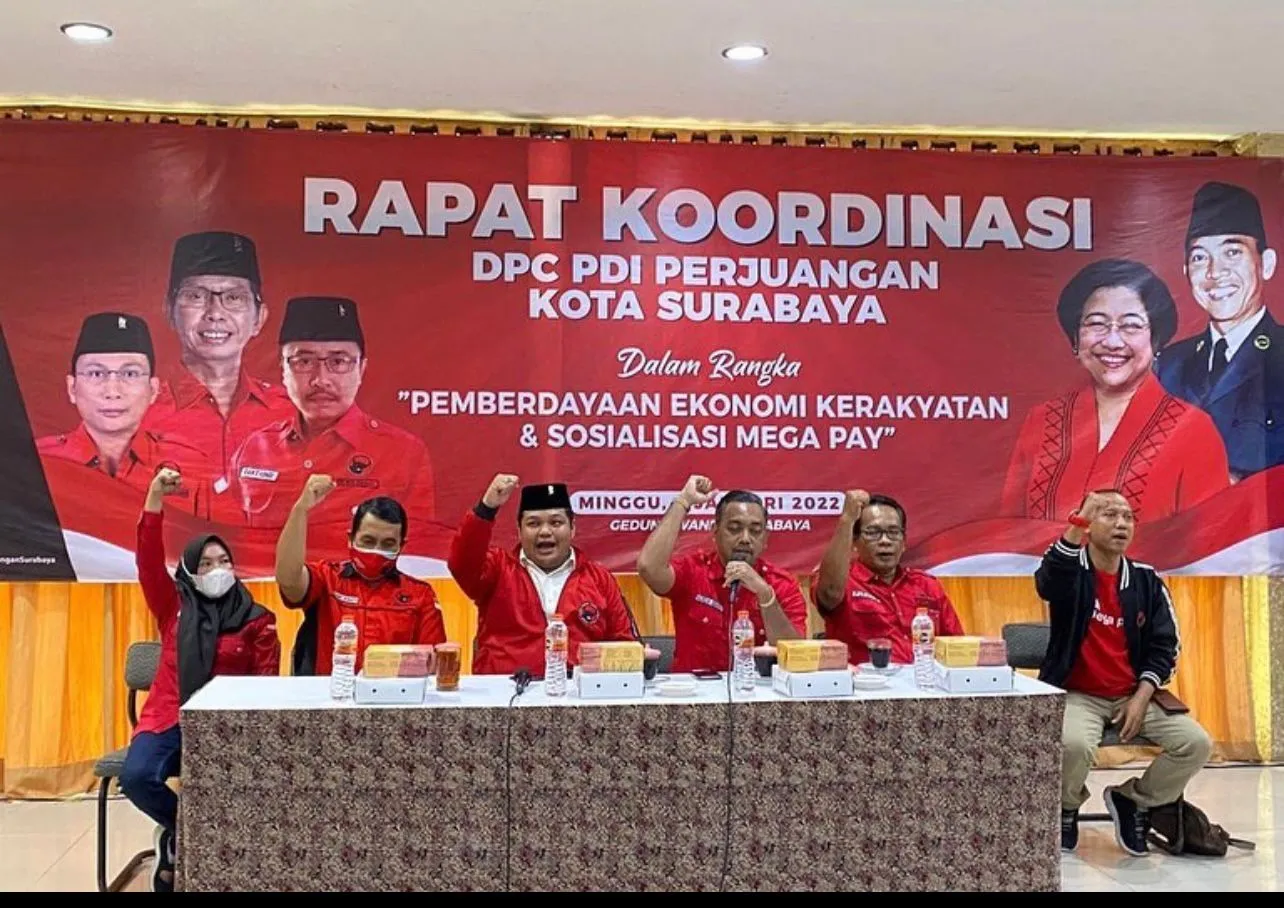 DPC PDI Perjuangan Kota Surabaya Sosialisasikan Mega Pay ke Seluruh Kader
