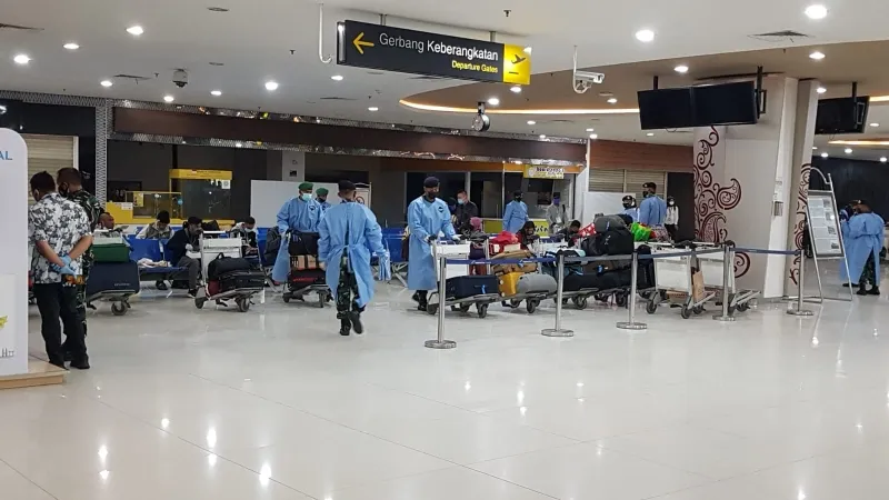 149 PMI dari Brunei Darussalam Lakoni Serangkaian Prosedur Karantina