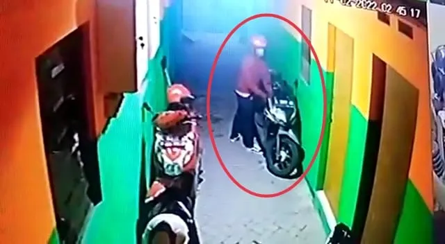 Motor Wartawan TV di Pagesangan Surabaya Ini tak Luput dari Colongan Maling