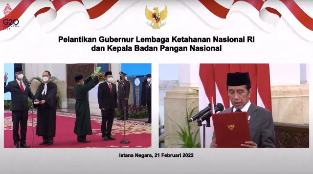Presiden Joko Widodo Lantik Andi Widjajanto Jadi Gubernur Lemhannas
