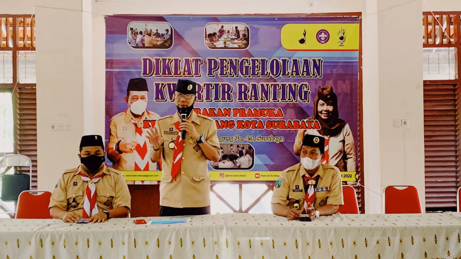 Pramuka Surabaya Gelar Diklat Pengelolaan Kwartir Ranting