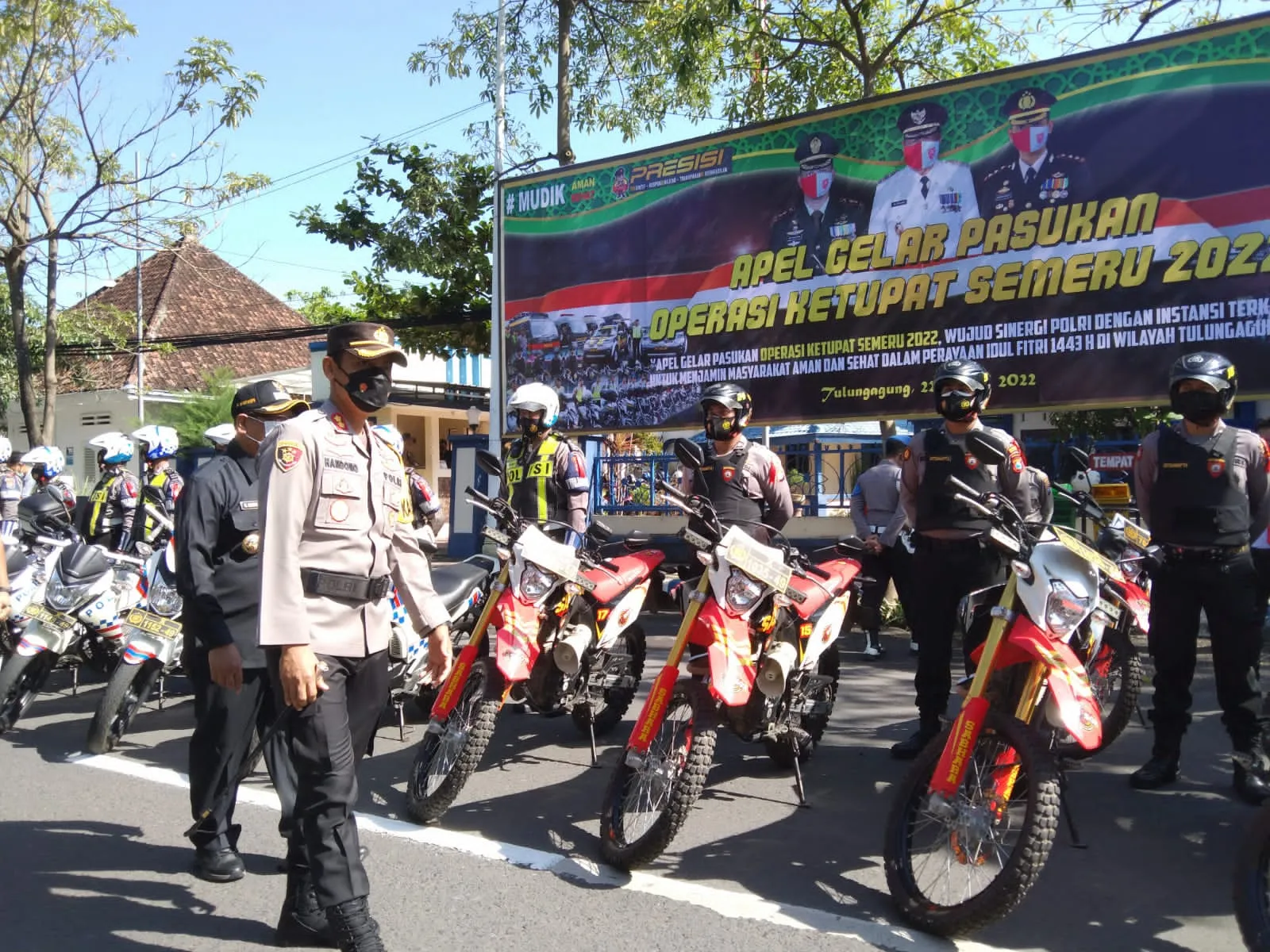 Hadapi Arus Mudik, Polres Tulungagung Siagakan Ratusan Personil Gabungan