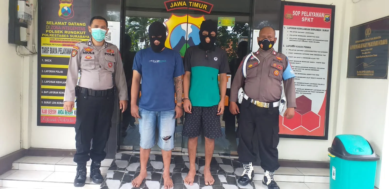 Kualat! Curi Motor Tukang Sapu, Dua Pelaku Ditangkap di Suramadu