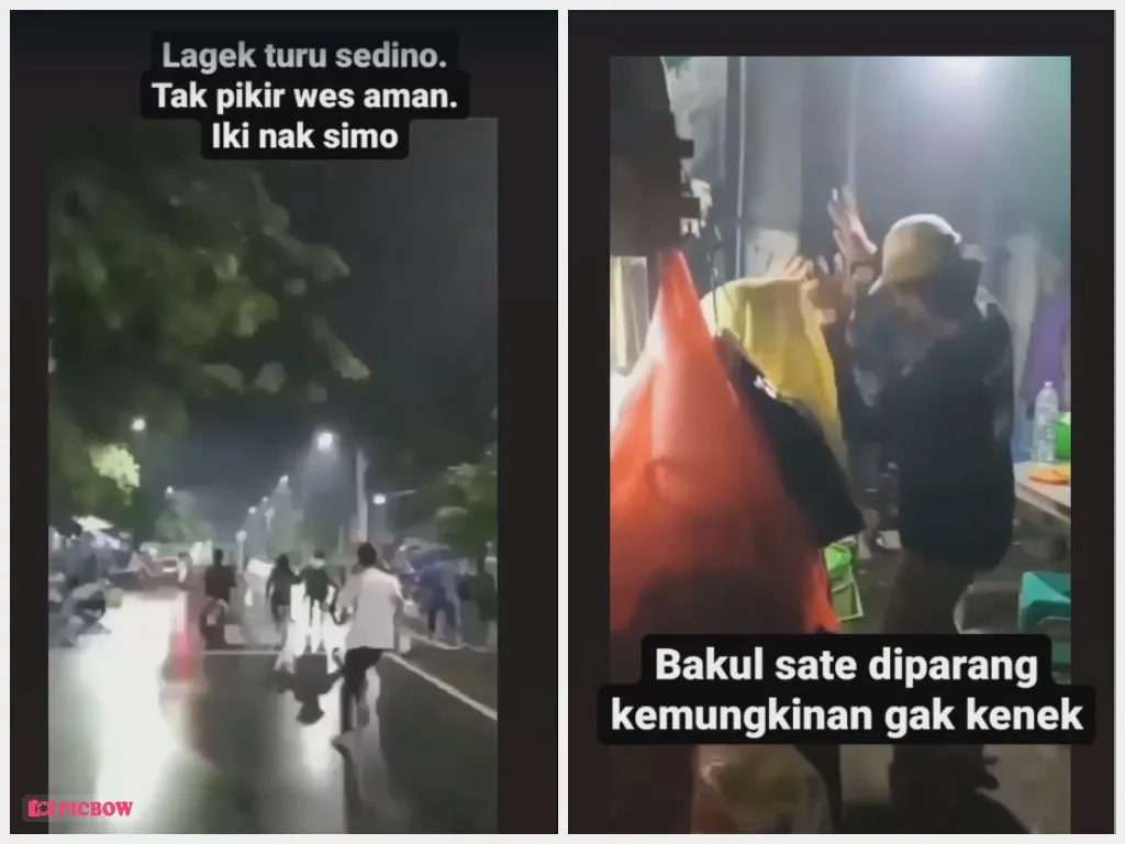Gangster di Kota Surabaya semakin Brutal, Pedagang Sate pun Diserang!
