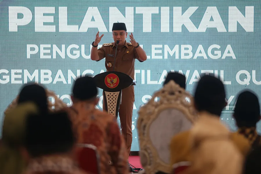 Lantik Pengurus LPTQ, Wali Kota Eri Berniat Kembalikan Marwah Surabaya Sebagai Kota Santri