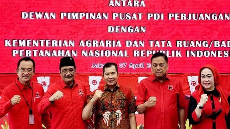 Selaraskan Pendataan dan Pendaftaran Aset Partai, PDI Perjuangan Gandeng BPN