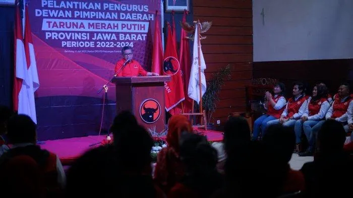Hadiri Pelantikan DPD TMP Jawa Barat, Hasto : Biarkan Yang Lain Manuver Ke Elite, Kita Manuver Turun ke Rakyat