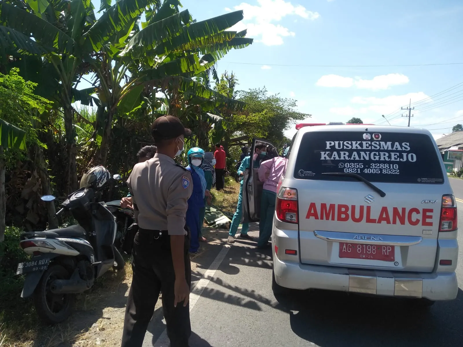 Laka Tunggal Di Black Spot Ngantru, 1 Tewas 1 Kritis
