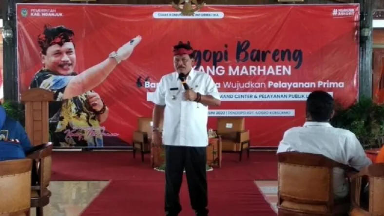 Evaluasi Kebijakan Pelayanan Publik, Plt Bupati Nganjuk Gelar Ngopi Bareng