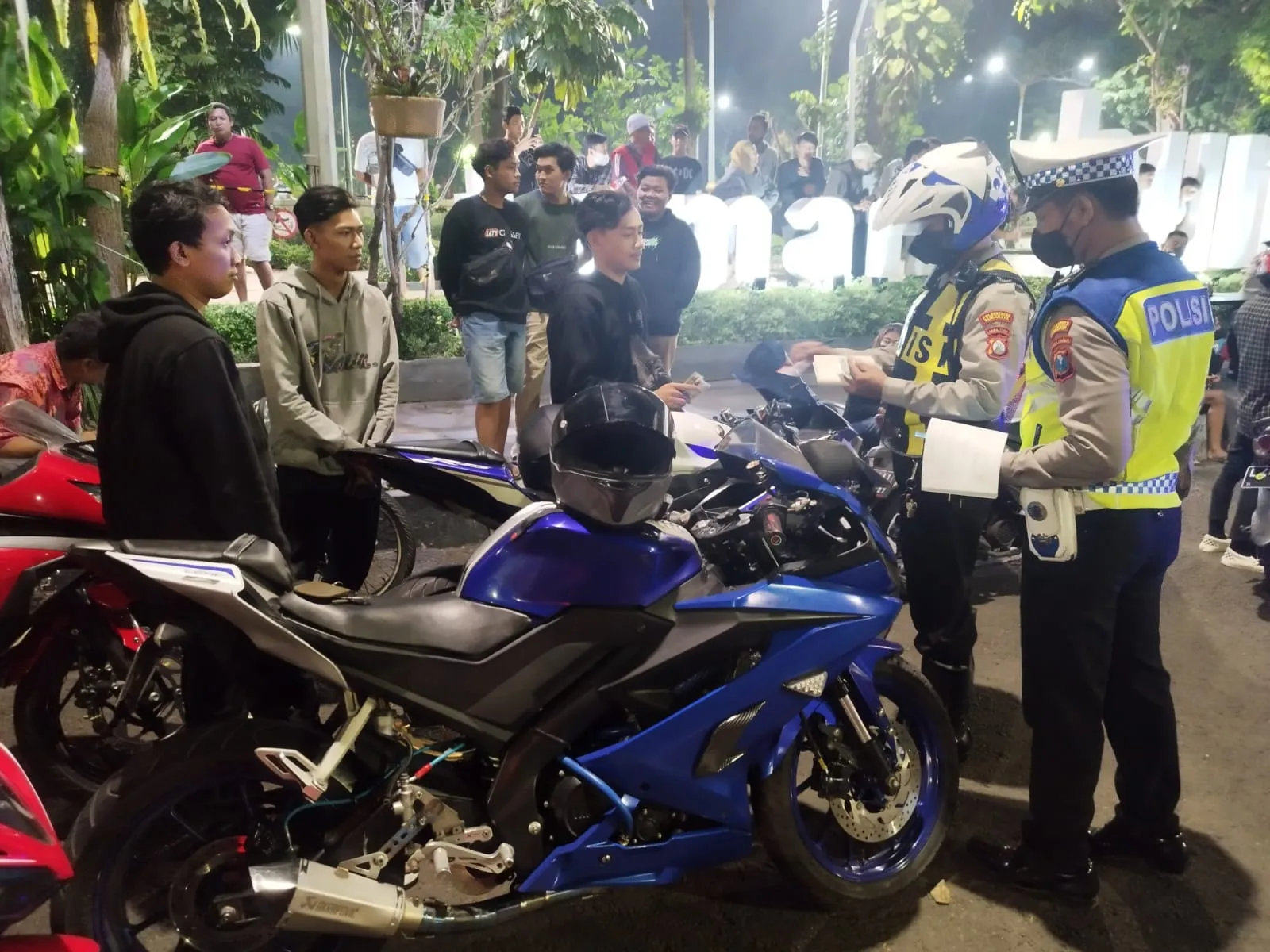 Puluhan Motor Bodong Dan Knalpot Brong Terjaring Razia Di Surabaya