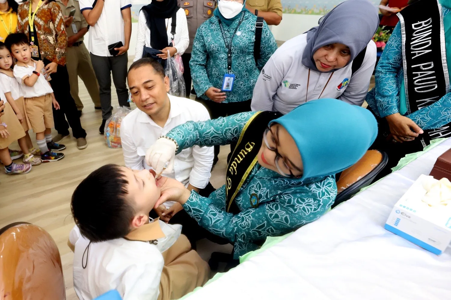 Wali Kota Eri Cahyadi Targetkan Imunisasi Polio Tuntas 100 persen di Hari Ketiga