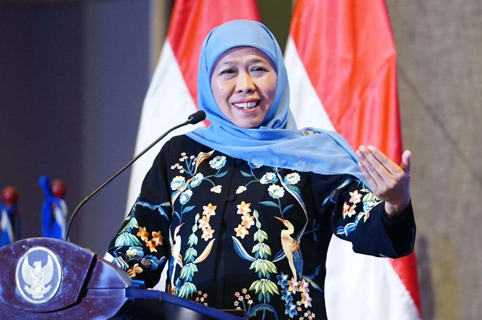 Gubernur Ajak Warga Jatim Mencoblos pada 14 Februari 2024, Khofifah: Bukan Mengarahkan Memilih Paslon