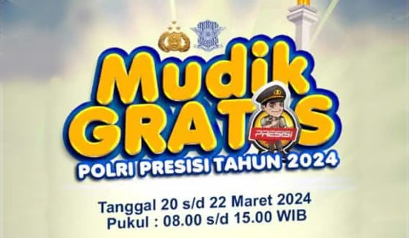 Polri Gelar Mudik Gratis, Berikut Cara Daftar dan Rute Tujuan