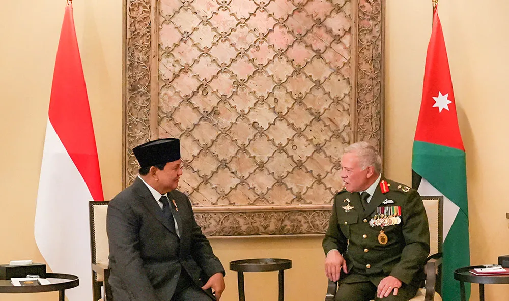 Mewakili Presiden Jokowi, Menhan Prabowo Bertemu Raja Abdullah