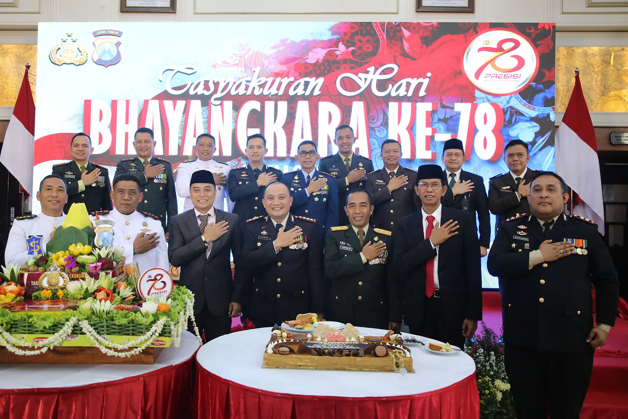 HUT ke-78 Bhayangkara, Surabaya Berkomitmen Ciptakan Lingkungan Aman dan Kondusif